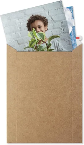 Vista 3 de ValBox Paquete de 25 sobres de cartón marrón autoadhesivos de 6 x 8 pulgadas, 6.25 x 8.25 pulgadas