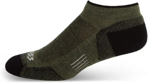 Vista 7 de USA Made - No Show Socks - Running Socks - Merino Wool - Mountain Heritage S31 Micro + Cojín Negro