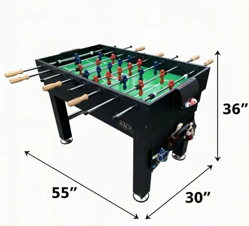 Vista 2 de KICK Decagon - Mesa multijuego 10 en 1 de 55 pulgadas Negro