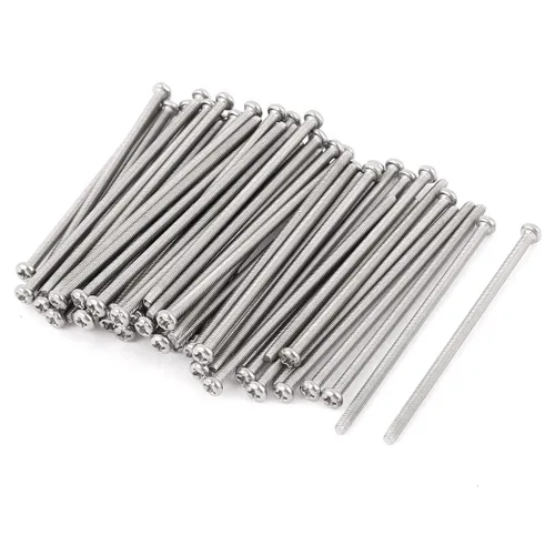 Vista 19 de uxcell Tornillos Phillips de cabeza cruzada de acero inoxidable 304 M2 x 0.118 in 60pcs
