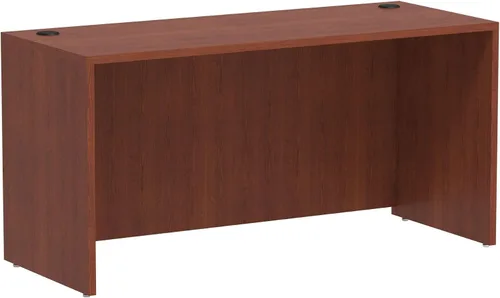 Vista 4 de Alera Valencia Series - Carcasa Credenza de 60 x 24 x 29 pulgadas, marco de caoba/parte superior
