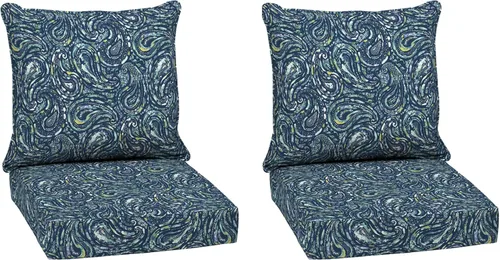 Vista 38 de Arden Selections Juego de asiento profundo para exteriores, 24 x 24, a prueba de lluvia, resistente a la decoloración, asiento profundo y cojín