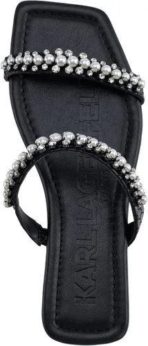 Vista 4 de Karl Lagerfeld Paris Sandalias planas adornadas Payzlee para mujer