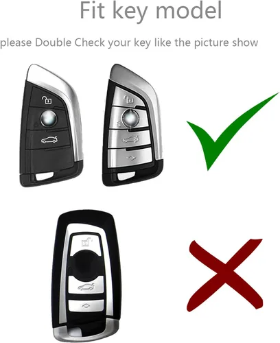 Vista 4 de Lanyun Funda para llavero compatible con accesorios BMW