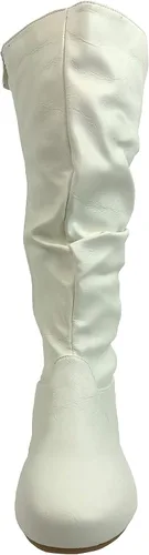 Vista 5 de Womens Wonda Botas suaves grandes planas tacones bajos de caña alta
