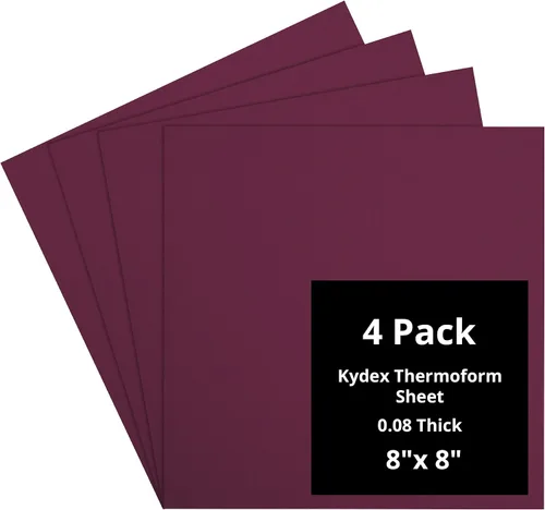 Vista 145 de Kydex Sheets - Solid Color DIY Kit for Crafting Holsters, Sheaths, and Mag Pouches - (8x8, 8x12, 12x12), Premium Thermoform Sheets - Thick, Durable