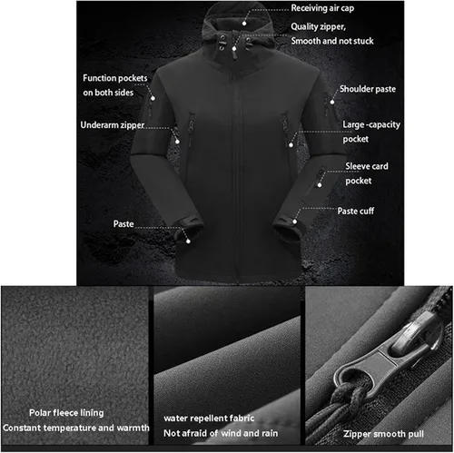 Vista 4 de Conjunto de traje de esquí de dos piezas para hombre, impermeable, resistente al viento, con capucha, abrigo de nieve, 2 piezas, trajes de nieve