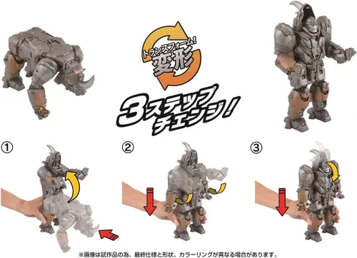 Vista 4 de Takara Tomy Transformers Bestia despertar BPC-03 Papa para cambiar Rinox