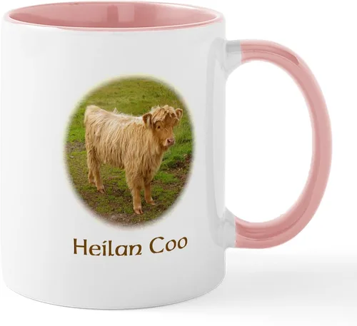 Vista 29 de CafePress Heilan Coo (Highland Cow) Taza de café de cerámica de 11 oz (11.0 fl oz)