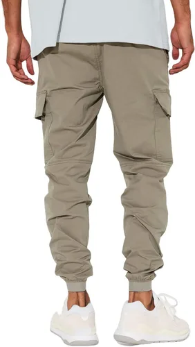 Vista 2 de Pantalones deportivos de moda para hombre, pantalones de senderismo con cordón, pantalones deportivos largos para entrenamiento de gimnasio