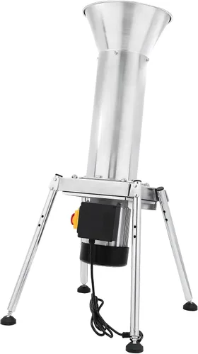 Vista 4 de Trituradora de manzana de frutas de 1100 W. Molinillo de patatas y peras de manzana entera – hacer pulpa fina. Pulper rascador de frutas de acero