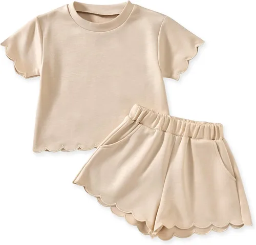 Vista 17 de Aalizzwell Traje de verano para niña pequeña 2-5T Púrpura
