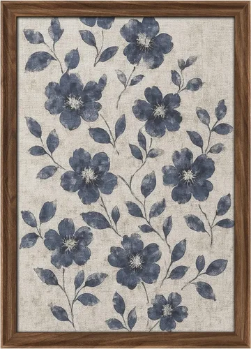 Vista 26 de MUDECOR Lienzo enmarcado prémium para pared, pinos nevados en bosque de invierno, ilustraciones modernas, arte contemporáneo, escénico, divertido