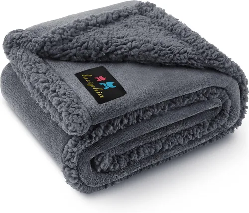Vista 19 de Cobija impermeable para mascotas, a prueba de líquidos y orina, para sofá, cama, sillón, reversible, vellón, forro polar, protector de muebles
