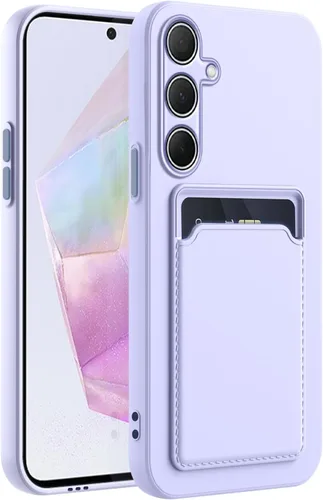 Vista 45 de Funda para Samsung Galaxy Note 10 con ranura para tarjeta de crédito TPU suave TPU silicona resistente a los arañazos delgada ranura para tarjeta