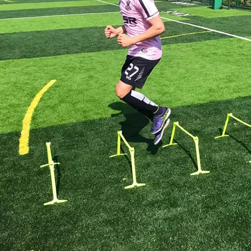 Vista 2 de YXXSDP Fitness Group - Juego de entrenamiento de velocidad y agilidad, paquete de 5 obstáculos ligeros para entrenamiento de obstáculos,