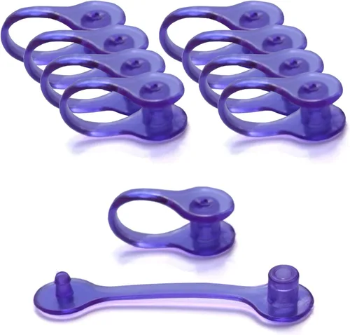 Vista 15 de 10 piezas The Acrylic Place plástico llavero conector pestaña/broche/clip (transparente)