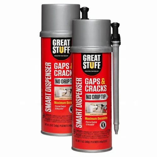 Vista 8 de Great Stuff 99108824 Dispensador Inteligente para Huecos y Grietas, Crema, 12 Onzas