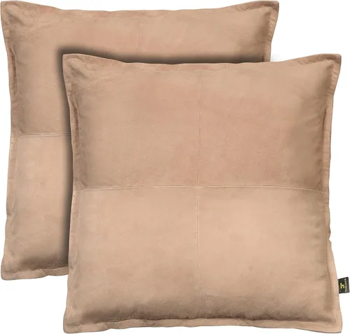 Vista 27 de Funda de almohada de piel de cordero – Funda de cojín decorativa para sofá – Fundas para sala de estar y dormitorio, 22 x 22 pulgadas – Paquete de 2