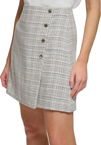 Vista 3 de Tommy Hilfiger Minifalda cruzada a cuadros para mujer