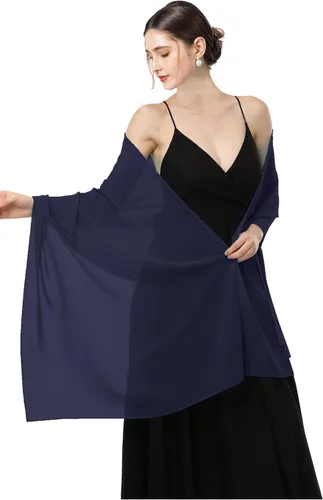 Vista 4 de Chales de gasa para novia, boda, fiesta, vestido de noche y vestidos para ocasiones especiales