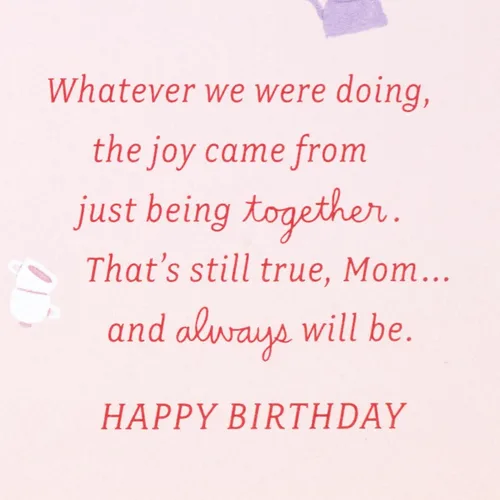 Vista 4 de Hallmark Tarjeta de cumpleaños para mamá de hija (recuerdos favoritos)