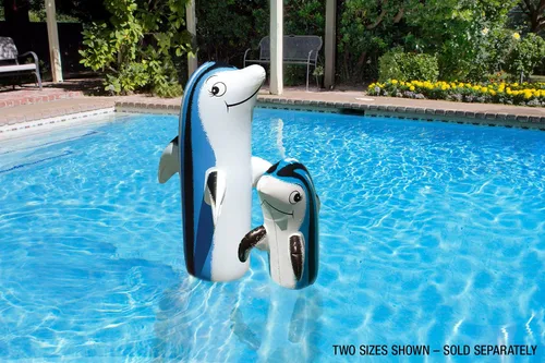 Vista 2 de Poolmaster 81445 - Decoración flotante para piscina, diseño de delfín bebé, grande