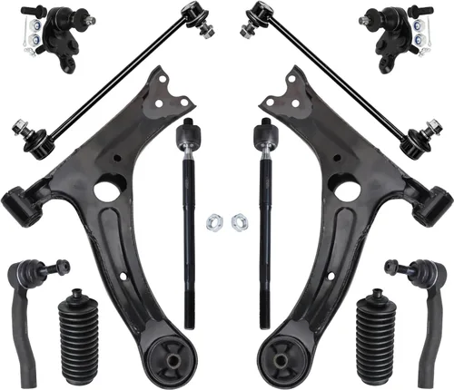 Vista 50 de Detroit Axle – 12 brazos de control superiores e inferiores delanteros con rótulas, barras de unión exteriores e interiores con topes, barras
