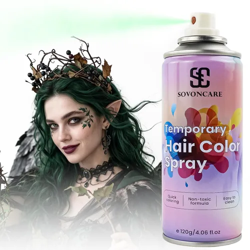 Vista 18 de SOVONCARE Spray de color temporal rosa intenso para el cabello para niños y # 1 - Rosa intenso