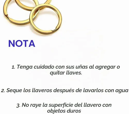 Vista 5 de Llaveros para llavero, llaves de coche, anillo de etiqueta de perro, manualidades 12Pics Dorado