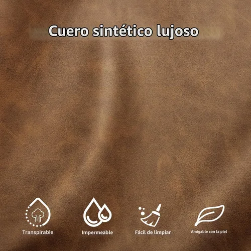 Vista 5 de LLappuil Sofá modular de piel sintética de 9 plazas con almacenamiento, sofá cama convertible en forma de U con diván, impermeable y agradable al