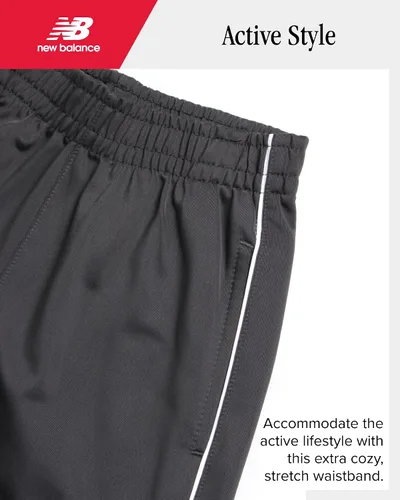 Vista 3 de New Balance Pantalones deportivos para niño Paquete de 4 pantalones deportivos de tricot Pantalones deportivos de rendimiento con bolsillos