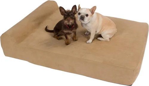 Vista 17 de Pet Support Systems - Cama ortopédica de espuma viscoelástica de gel extra grande de 52 x 36 x 7 pulgadas con cojín para perros, color azul mezclilla