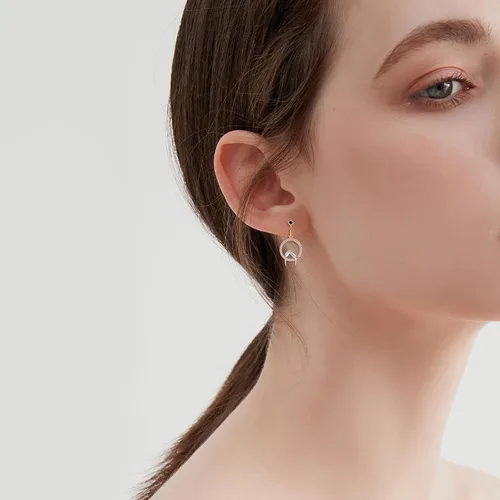 Vista 2 de Unique Animal Earrings Sterling Silver Leverback Dangle Earrings Jewelry for Women Birthday Festival Gifts
