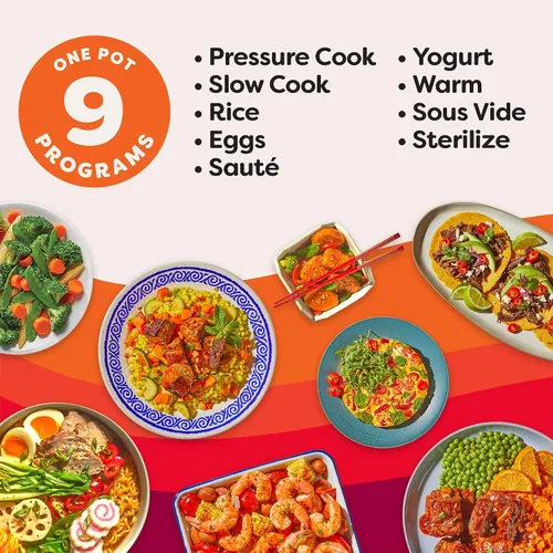 Vista 4 de Instant Pot Duo Plus 6 Qt 9 in 1 Olla de presión multiuso programable, olla de cocción lenta, arrocera, yogurtera, vaporera, para hervir huevos