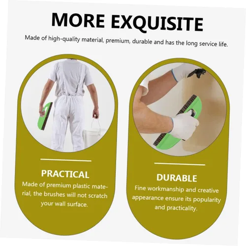 Vista 9 de Angoily Cepillo de papel tapiz de mano para papel tapiz para papel tapiz para el hogar, agarre cómodo para una fácil aplicación, construcción