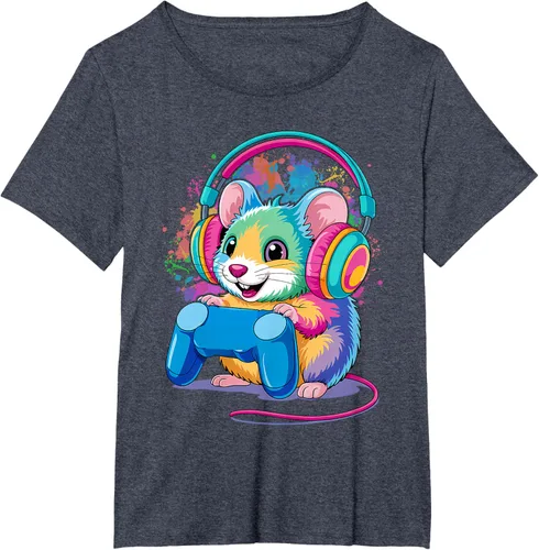 Vista 48 de Mouse Gaming Animal Video Games Funny T-Shirt