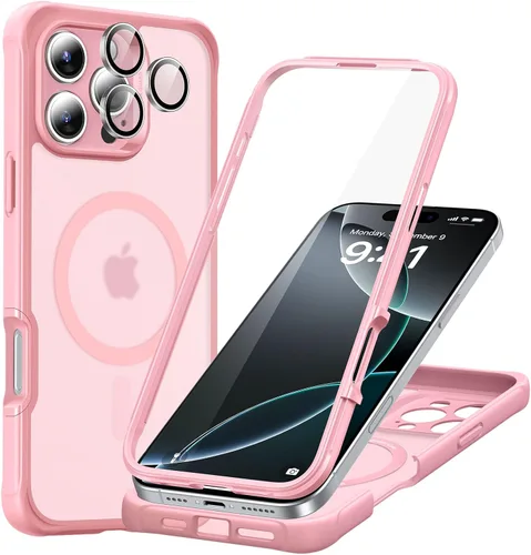 Vista 12 de ESR Funda para iPhone 14, compatible con MagSafe, funda de cuerpo completo a prueba de caídas de grado militar con protector de pantalla de vidrio