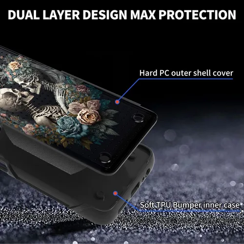 Vista 2 de Funda de teléfono para Samsung Galaxy A23 5G/A04/A04S/A13 5G/A32 5G de doble capa [parte trasera texturizada antideslizante] Funda protectora de TPU
