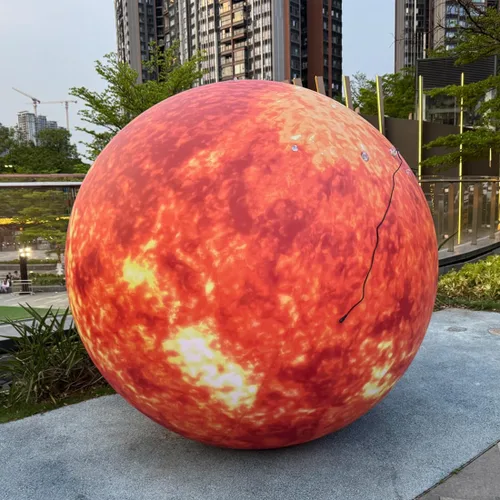 Vista 7 de 40" globo inflable, globo inflable del planeta de la tierra para la decoración educativa de la institución/el planetario/la tienda/del club