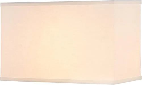 Vista 4 de Aspen Creative 36010, pantalla rectangular contemporánea de araña/tela de lino blanco, (8+16 pulgadas), parte superior x (8+16 pulgadas), parte