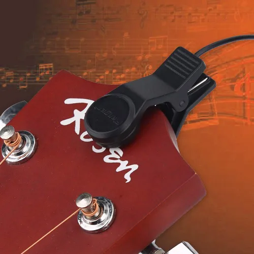 Vista 3 de Pastilla universal portátil, micrófono de recogida vocal con clip para instrumentos