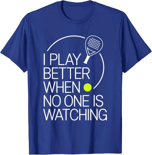 Vista 20 de Camiseta de tenis de pádel I Play Better When No One is Watching