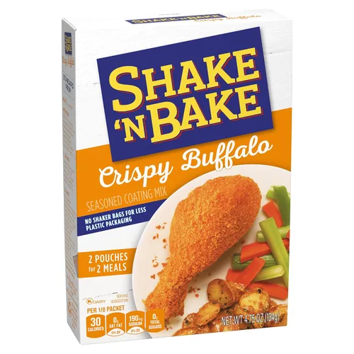 Vista 9 de Shake 'N Bake - Caja de mezcla de revestimiento sazonado de búfalo crujiente (cajas de 4.75 onzas, paquete de 8)