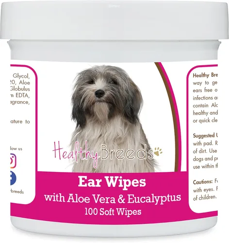 Vista 86 de Healthy Breeds Affenpinscher Toallitas de limpieza de oídos con aloe y eucalipto para perros, 100