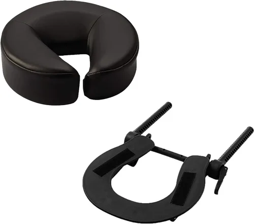 Vista 8 de Reposacabezas de masaje - Almohada ajustable en forma de U de aluminio para cama y cuna facial - Equipo de spa de belleza