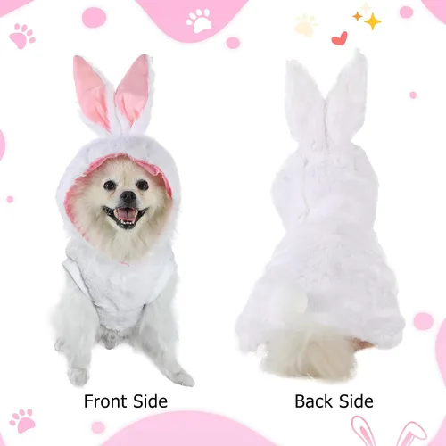 Vista 3 de Yoption Disfraz de perro y gato para Halloween, Pascua, Navidad, pequeño