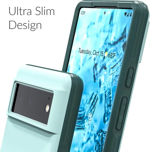 Vista 7 de Crave Protector delgado para Google Pixel 6, funda a prueba de golpes para Google Pixel 6 - Aqua