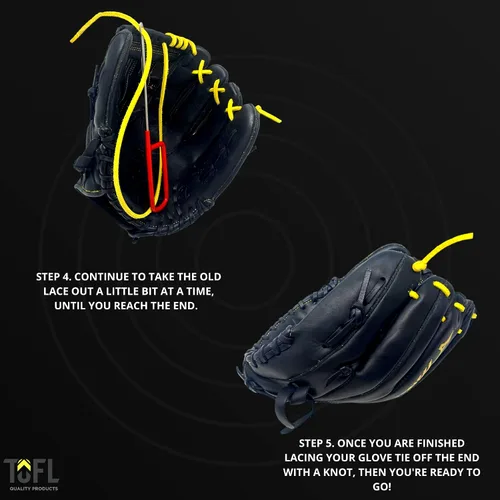 Vista 4 de Herramienta para atar guantes de béisbol o sóftbol