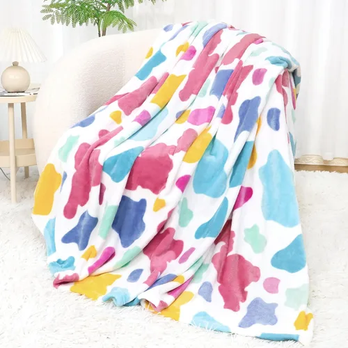 Vista 54 de SEEGU - Manta blanca y negra, 40 x 50 pulgadas Soft Warm Cozy, For Car Seat Stroller Travel, Home Room Bedroom Decor, All Seasons, Birthday Gifts
